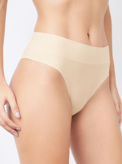 Kit com 3 Calcinhas Sem Costura  Cintura Alta cores variadas